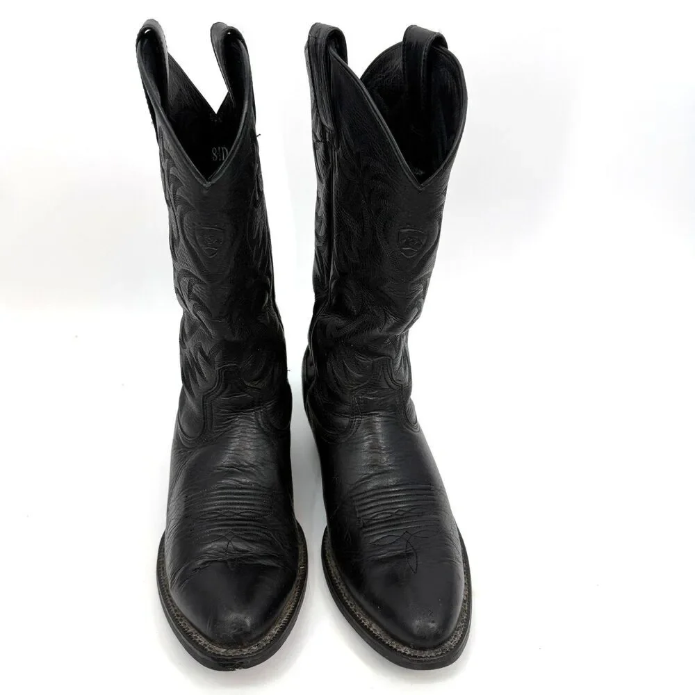 ARIAT Deertan Heritage Toe Men's  8.5 D Black Western Boots 10002218 (34770)